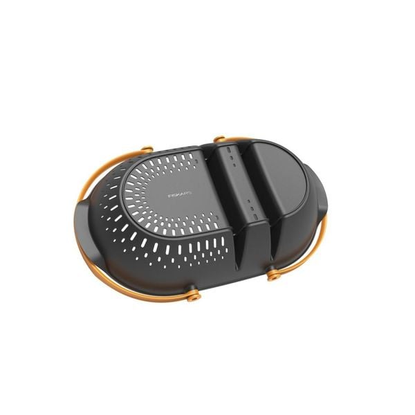 Fiskars Koszyk do zbiorów warzyw i owoców Plus™ 1062831 dwukomorowy durszlak zdjęcie 2