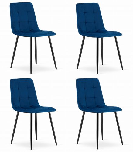 Krzesło KARA - granat aksamit x 4 na Arena.pl