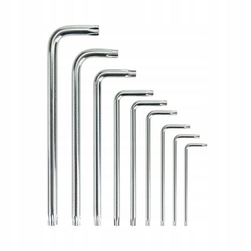 KLUCZE IMBUSOWE IMBUSY TORX "L" Z OTWOREM GWIAZDKOWE T10-T50 9 EL. ZESTAW na Arena.pl
