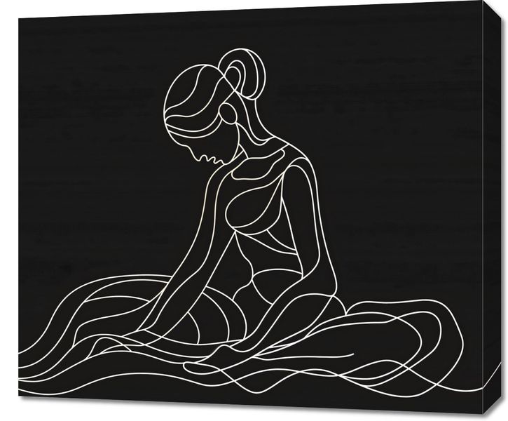 Obraz 70x60cm Pozycja Siedząca zdjęcie 1
