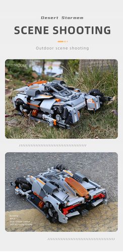 Zdalnie Sterowany Samochód RC 626 Klocków Technic Burza piaskowa Racing Car na Arena.pl