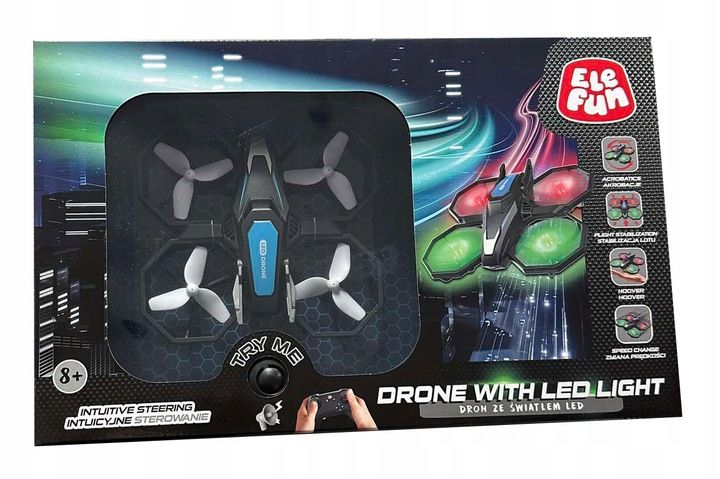 Elefun Dron ze światłem LED zdjęcie 1
