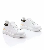 Białe Sneakersy Zdobione Tłoczeniem Peyton 39