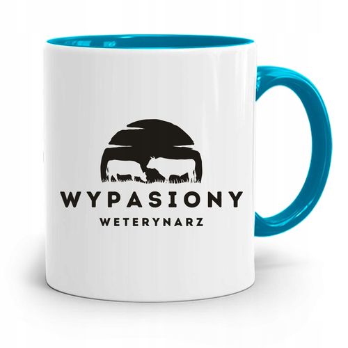 Kubek Błękitny Weterynarza Wypasiony Weterynarz Z Nadrukiem Ze Zdjęciem na Arena.pl