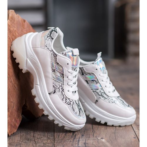 Białe Sneakersy Snake Print r.40 na Arena.pl