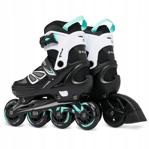 Rolki Regulowane RAVEN Advance Black/Mint 35-39 na Arena.pl