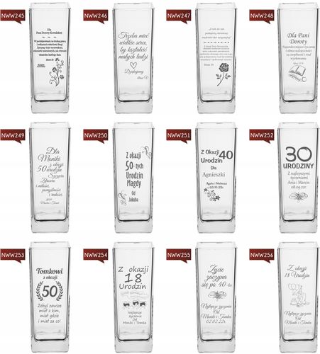 Wazon z grawerem PREZENT na urodziny 30 40 50 60 na Arena.pl