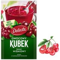 Delecta OWOCOWY KUBEK KISIEL INSTANT wiśniowy 30g