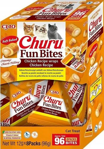 Inaba Ciao Churu Fun Bites Chicken Recipe Przysmak dla kota 8x12g na Arena.pl