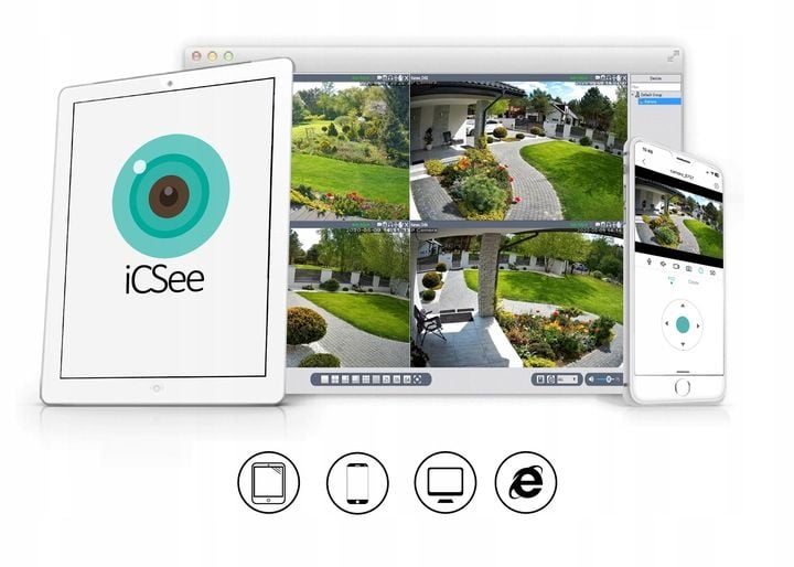 Kamera Zewnętrzna Obrotowa IP WiFi 8MPx 8MP 4K ULTRA HD 4x ZOOM zdjęcie 13