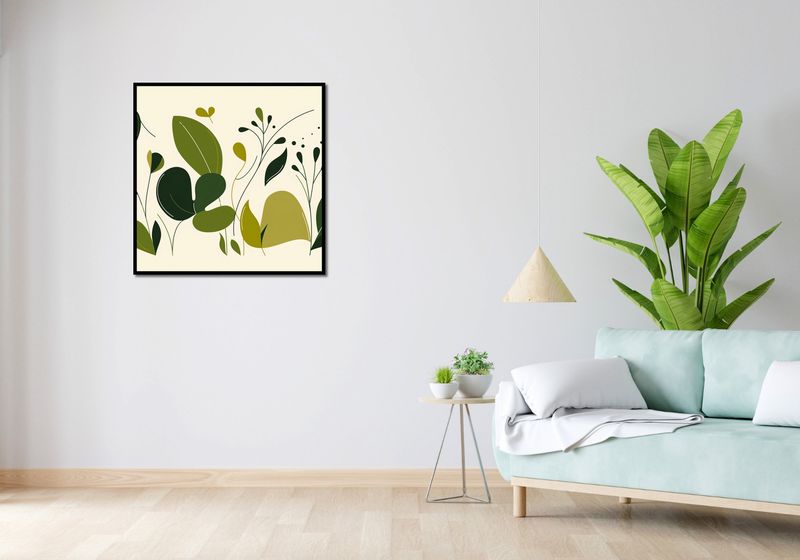 Plakat 80x80cm Świeżość Liści zdjęcie 4
