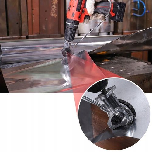 CIĘCIE BLACHY KOŃCÓWKA DO WIERTARKI NÓŻ NOŻYCE ADAPTER NA WKRĘTARKĘ DRUTU na Arena.pl