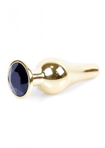 plug jewellery gold butt plug  black na Arena.pl