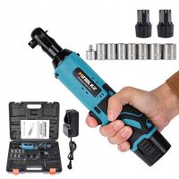 GRZECHOTKA UDAROWA KLUCZ 12V 2X2AH AKU AKUMULATOROWA 60NM +WALIZKA