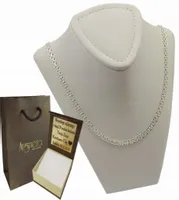 Łańcuszek Srebrny Damski Bismark Diamentowany Pełny pr 925 Grawer Gratis