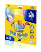 Dwustronne kredki ołówkowe do rysunku trójkątne miękkie 24 pastelowe kolory