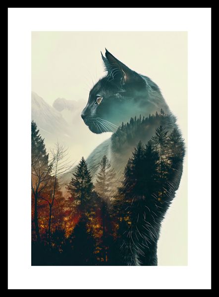 Plakat 20x30cm Koci Duch Lasu zdjęcie 3