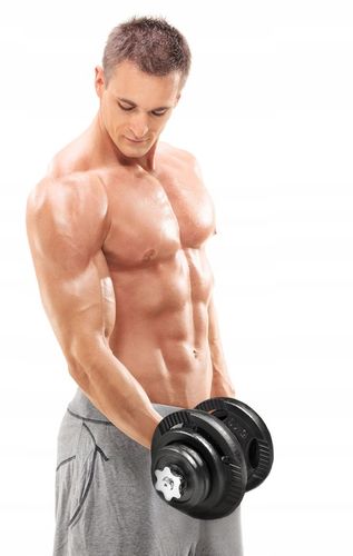 HANTLE Żeliwne 40kg 2szt x20kg gryfi zestaw na Arena.pl