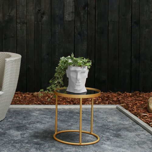 Doniczka okrągła Apollo APL10 | Biały Mat, Kolor Biały Mat, Concrette, Wymiary 11x15.5 cm na Arena.pl