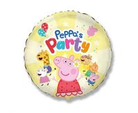 Balon foliowy 46cm - Świnka Peppa Party , pakowany