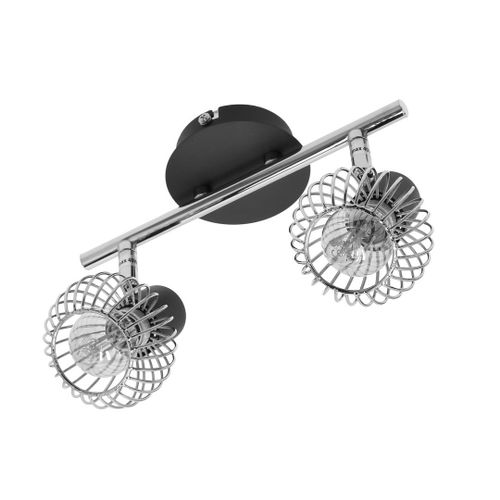 Oslo listwa 2x40W E14 czarny/chrom na Arena.pl