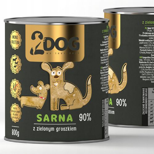 MOKRA KARMA DLA PSA SARNA 800 g MONOPROTEINOWA HIPOALERGICZNA Z BŁONNIKIEM na Arena.pl