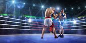 FOTOTAPETA DO POKOJU CHŁOPCA RING BOKS WALKA