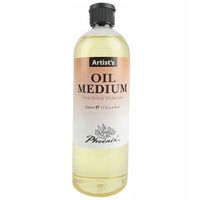 2 x Olej lniany Phoenix medium do farb olejnych 500ml artystyczny czysty tr