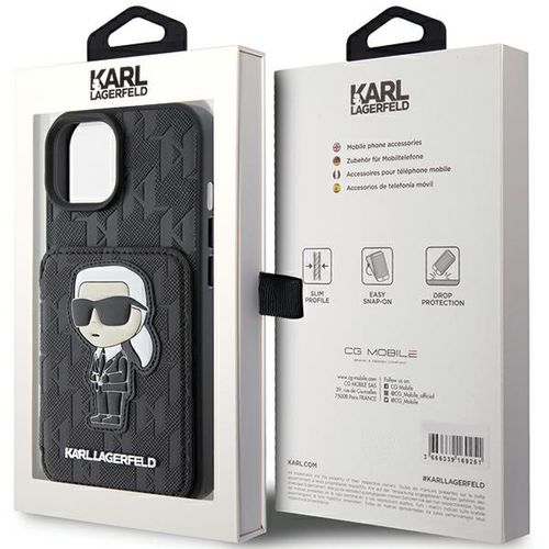 Etui Karl Lagerfeld do iPhone 15, iPhone 14, iPhone 13, Czarny na Arena.pl