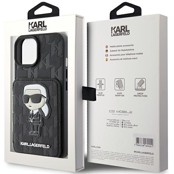 Etui Karl Lagerfeld do iPhone 15, iPhone 14, iPhone 13, Czarny zdjęcie 9