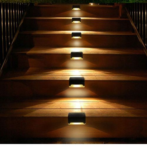 6x Lampki SOLARNE Ogrodowe LED na Schody TARAS Płot Oświetlenie Balkon na Arena.pl