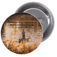 Przypinki buttony ZAWODY RYBACKIE HIT TANIO