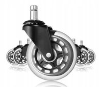 5x KÓŁKA KAUCZUKOWE GUMOWE DO FOTELA OBROTOWEGO KRZESŁA IKEA MOCNE