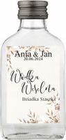 BUTELECZKI SETKI WESELNE Z NADRUKIEM 100ML 200 szt. PODZIEKOWANIE DLA GOŚCI
