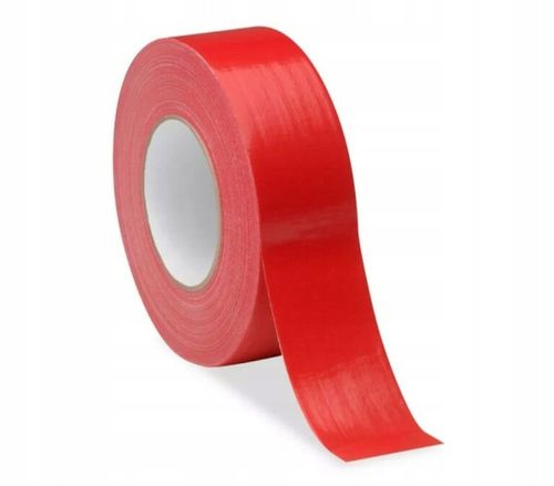 TAŚMA DO KLEJENIA OTULINY 50mb DUCT TAPE CZERWONA na Arena.pl