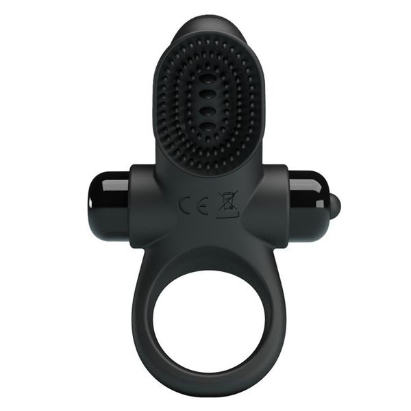 Pretty Love - Vibrant Penis Ring Ii Black zdjęcie 2