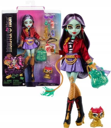 Monster High Lalka podstawowa Jinafire Long 26 cm zwierzątko Cloudy Yun Yun na Arena.pl