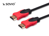 Kabel HDMI v2.0 Savio CL-141 10m, OFC, 4K, czarny, złote końcówki