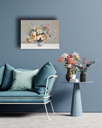 Arrangement In Blue - Obraz na płótnie 40x30 cm na Arena.pl