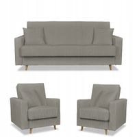Zestaw mebli wypoczynkowy Rene wersalka kanapa fotele Bonell Family Meble
