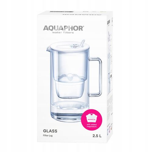 Dzbanek filtrujący szklany Aquaphor Glass 2,5l z wkładem Maxfor+ MG, na Arena.pl