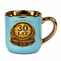 Limited edition 30 lat - dobrze wysezonowany - kubek na prezent Niebieski