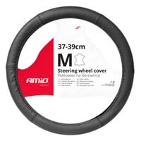 Pokrowiec na kierownicę rozmiar 37-39cm skórzany perforowany