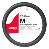 Pokrowiec na kierownicę rozmiar 37-39cm skórzany perforowany