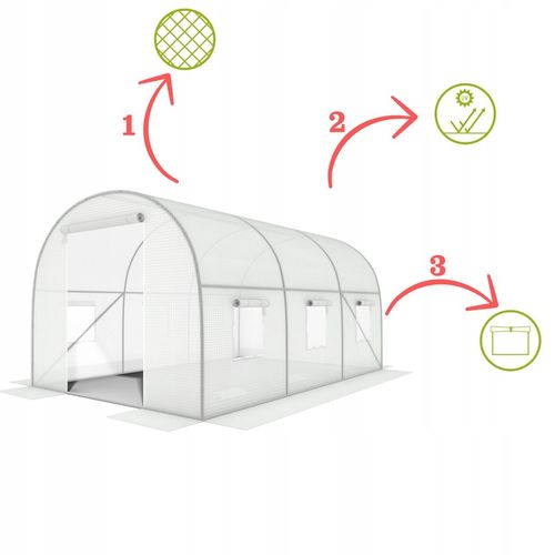 FOLIA ZAMIENNA NA TUNEL FOLIOWY FOLIAK 4x2,5m 10m2 na Arena.pl