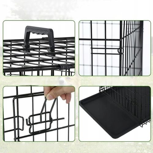 Klatka dla psa kennelowa metalowa Kojec transporter dla zwierząt na Arena.pl