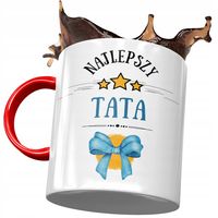 Kubek Czerwony Dla Taty Ojca Na Dzień Taty Prezent Z Nadrukiem Ze Zdjęciem