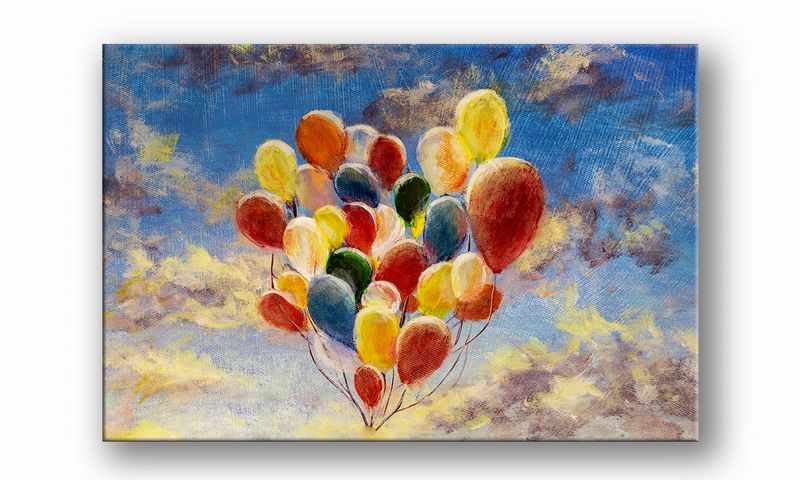 OBRAZ NA PŁÓTNIE 007 Balony 90x60cm zdjęcie 2