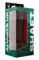 shaft model n 24,1 cm liquid silicone - anatomiczny, mahoniowy