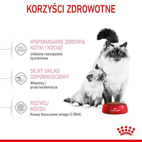 Royal Canin Mother&Babycat Karma Sucha Dla Kotek W Okresie Ciąży, Laktacji na Arena.pl